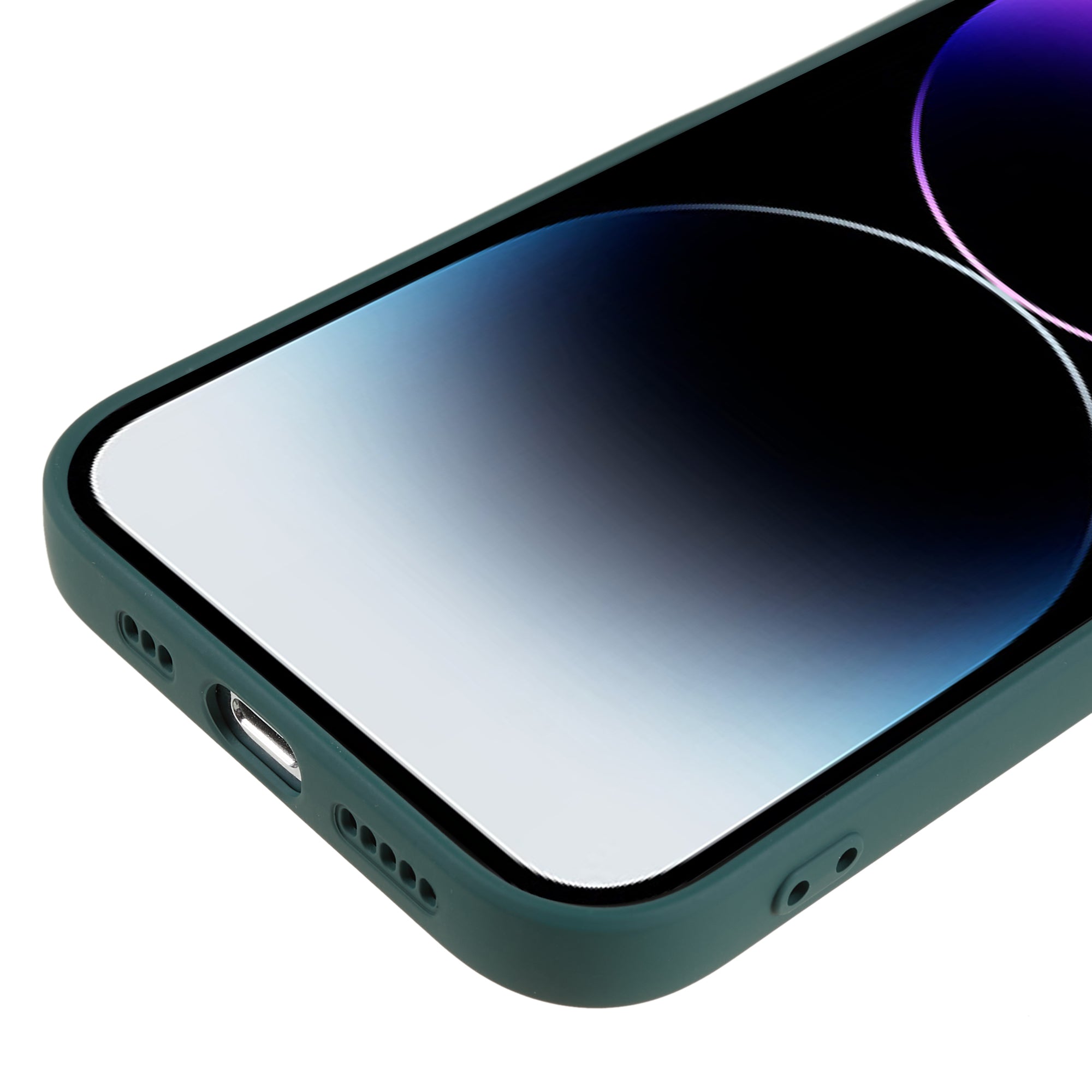 Pro iPhone 14 Pro Měkké TPU pogumované pouzdro na telefon Ochranný kryt z vláken proti poškrábání Pro iPhone 14 Pro Měkké TPU pogumované pouzdro na telefon Ochranný kryt z vláken proti poškrábání
